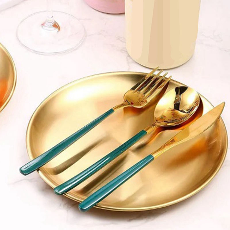 Piring Bulat Baja Tahan Karat  - Food & Snacks Coloring ulasan dan harga
